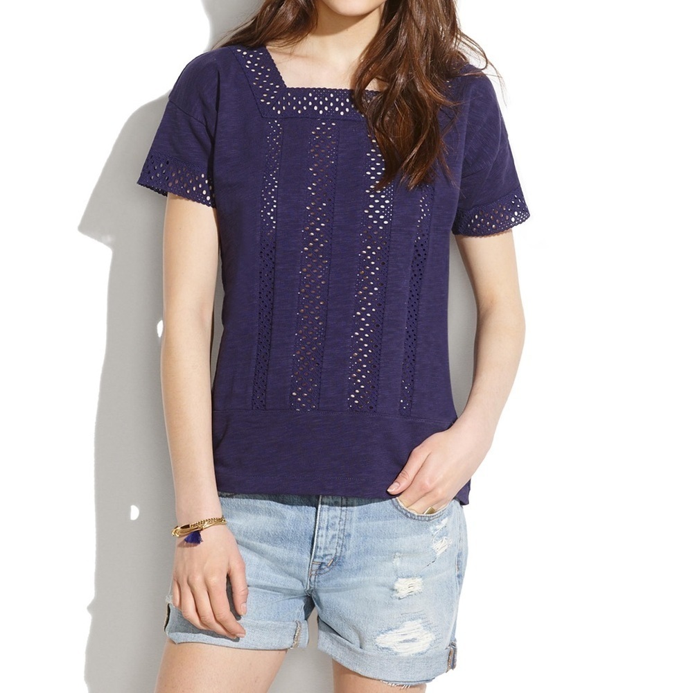 Madewell vignette purple top size XS